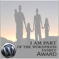 Wordpress family award I won